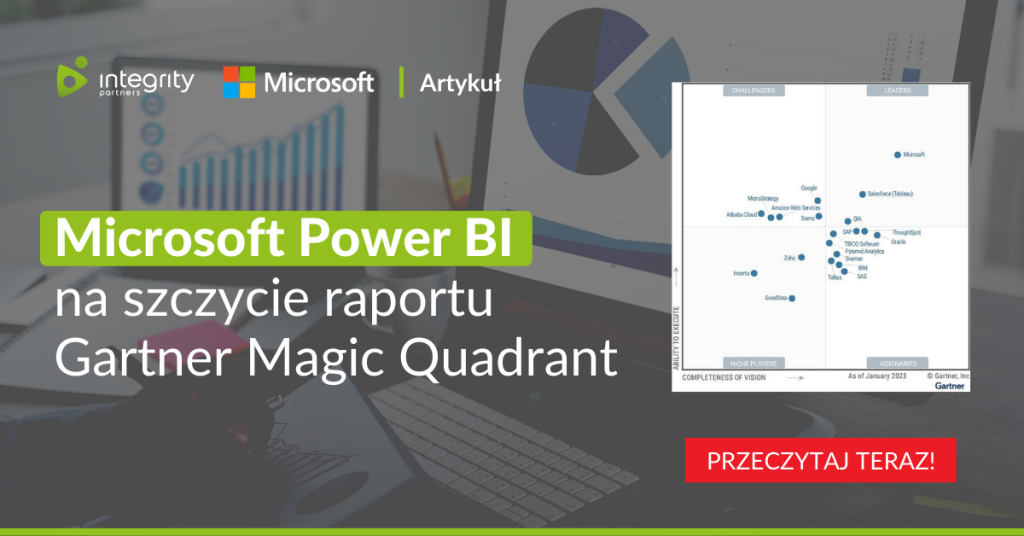 Microsoft Power BI na szczycie raportu Gartner Magic Quadrant