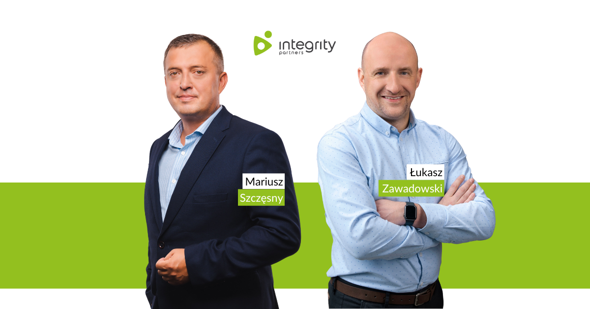 Mariusz Szczęsny i Łukasz Zawadowski - eksperci cyberbezpieczeństwa w Integrity Partners